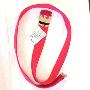 Pink belt, NEVER WORN.